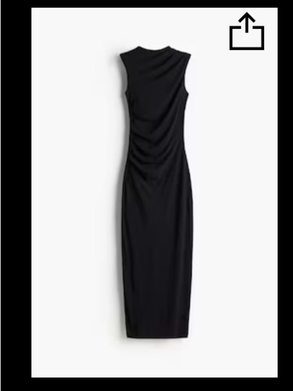 H&M BLACK BODYCON DRESS - Picture 3 of 3